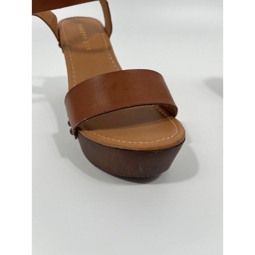 Madden Girl Womens Block Heels‎ 8.5 Brown Lightweight Wedding Guest Boho Cottage - Picture 2 of 11